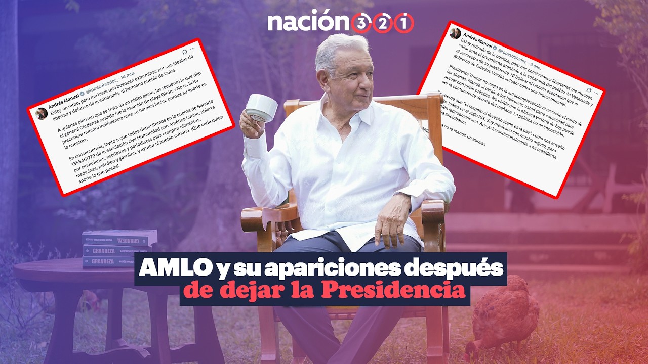 AMLO y su apariciones después de dejar la Presidencia