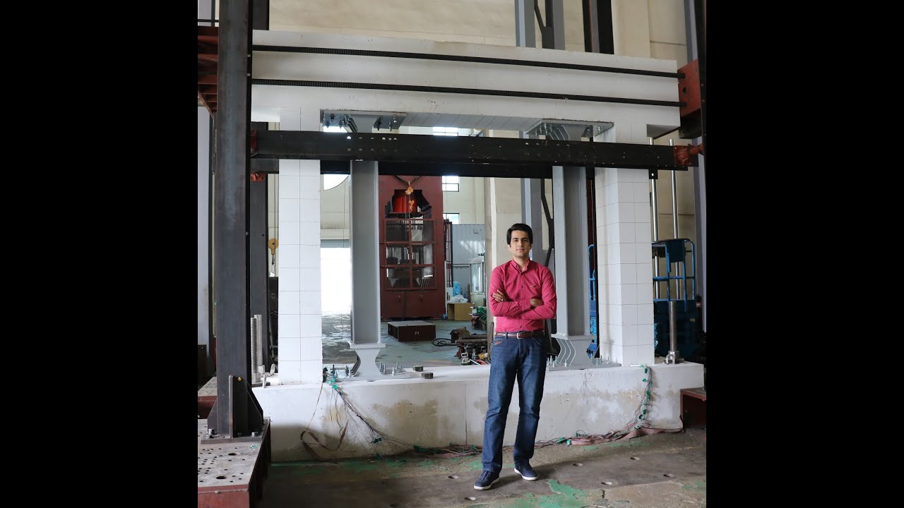 Cyclic Loading Test of an RC Frame Retrofitted with Column Dampers