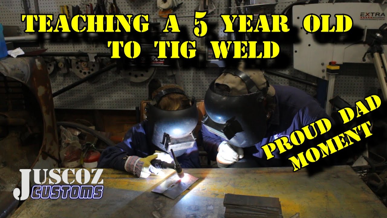 teaching a 5 year old to TIG weld