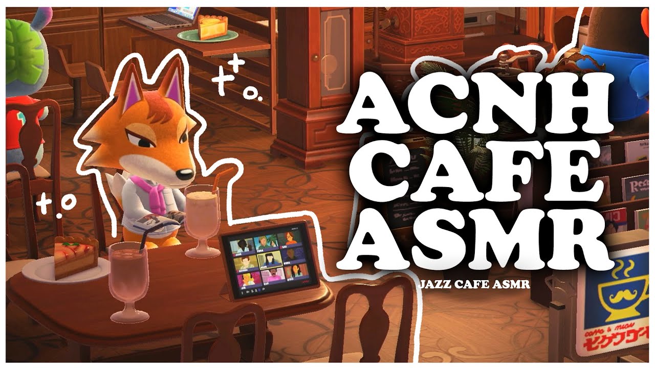 [ACNH ASMR] Cozy Cafe with Soft Jazz ☕🎷 | Animal Crossing | Study, Work, Relax