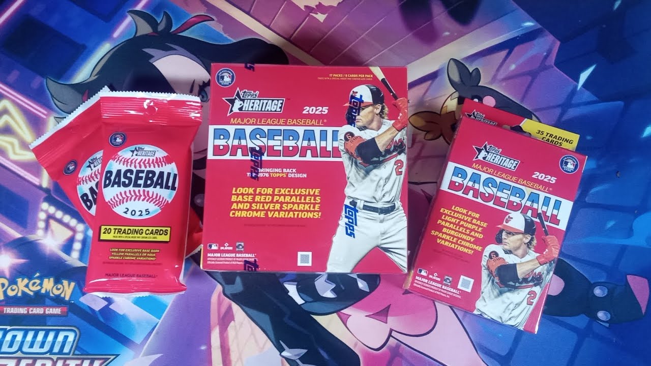Huge image variation and loaded with chrome and color 2025 Topps Heritage is fire