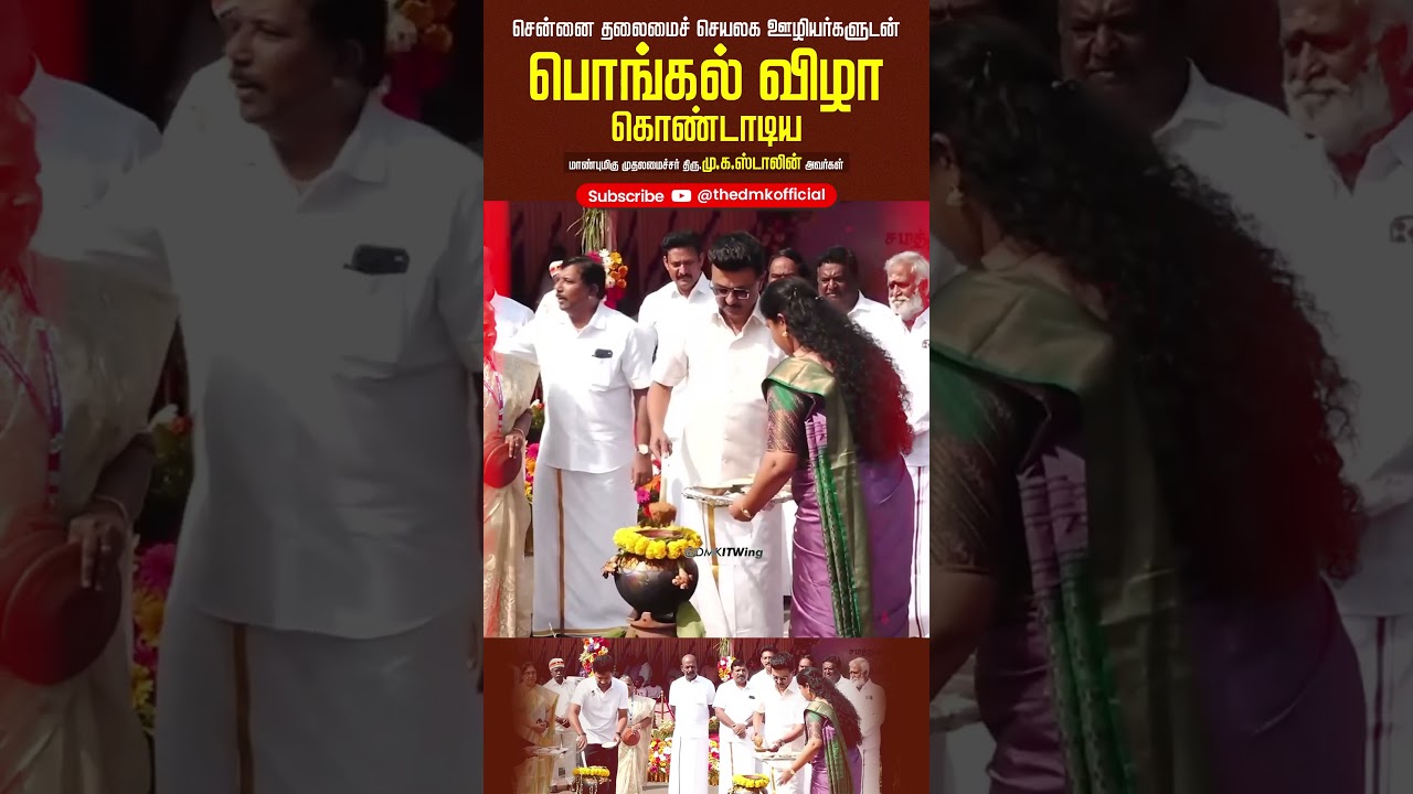 CM MK Stalin | Pongal Celebration | DMK IT Wing