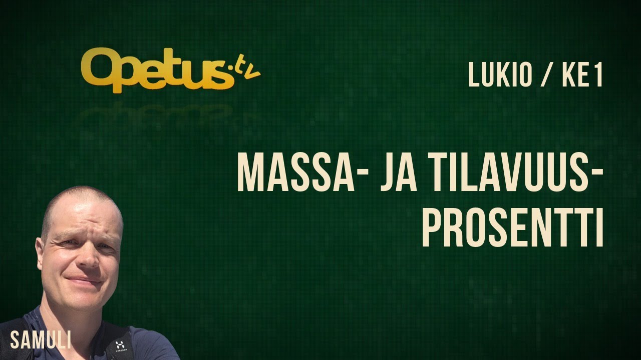 Massa- ja tilavuusprosentti