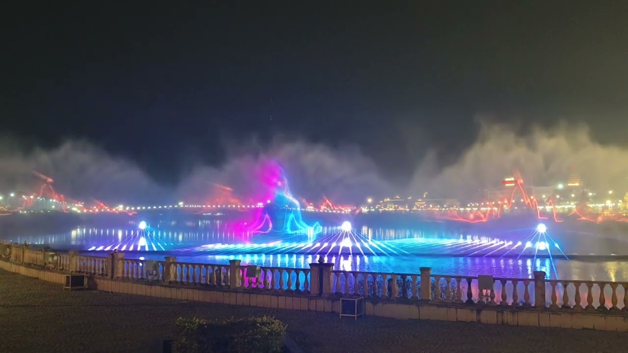 Shri Mahakal corridor leasar light show 