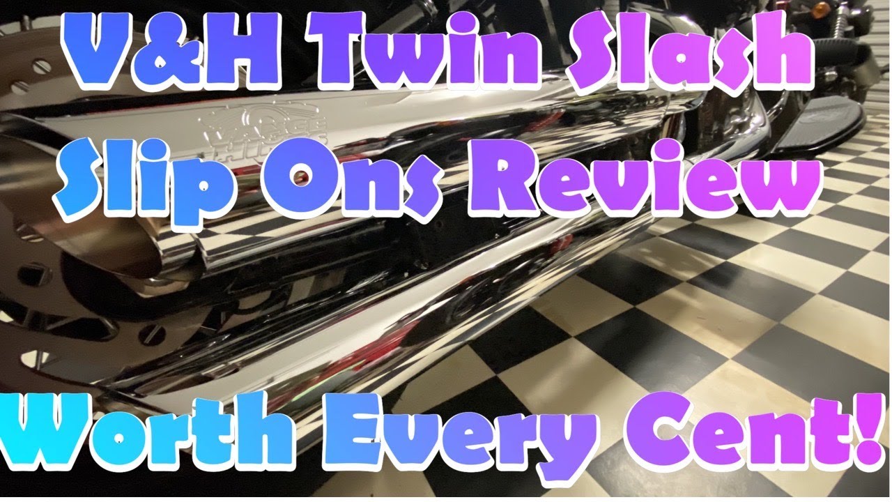 VANCE & HINES TWIN SLASH SLIP ONS EXHAUST SOUND TEST..WOW!!