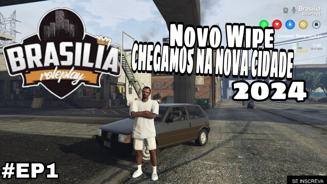GTA RP BRASILIA RP  Novo wipe 2024 chegando na cidade compramos nosso primeiro carro unooo  #3k