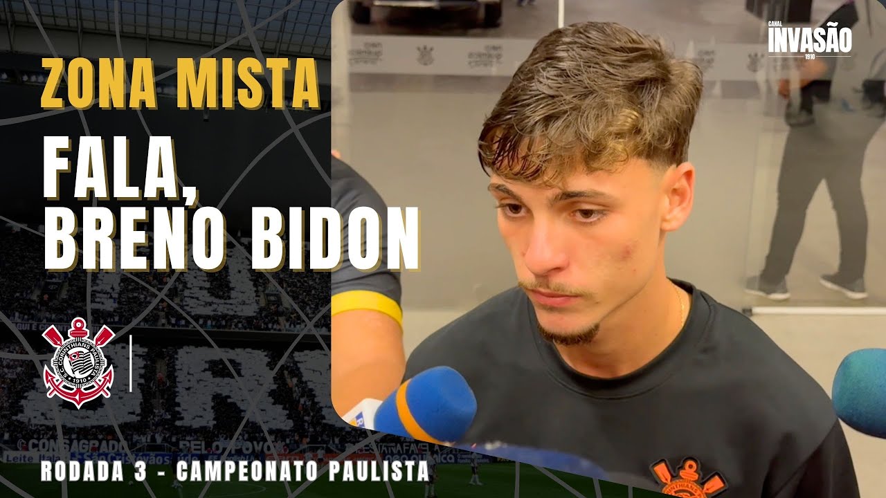 BRENO BIDON FALA NA ZONA MISTA APÓS O EMPATE COM O SÃO PAULO PELO CAMPEONATO PAULISTA