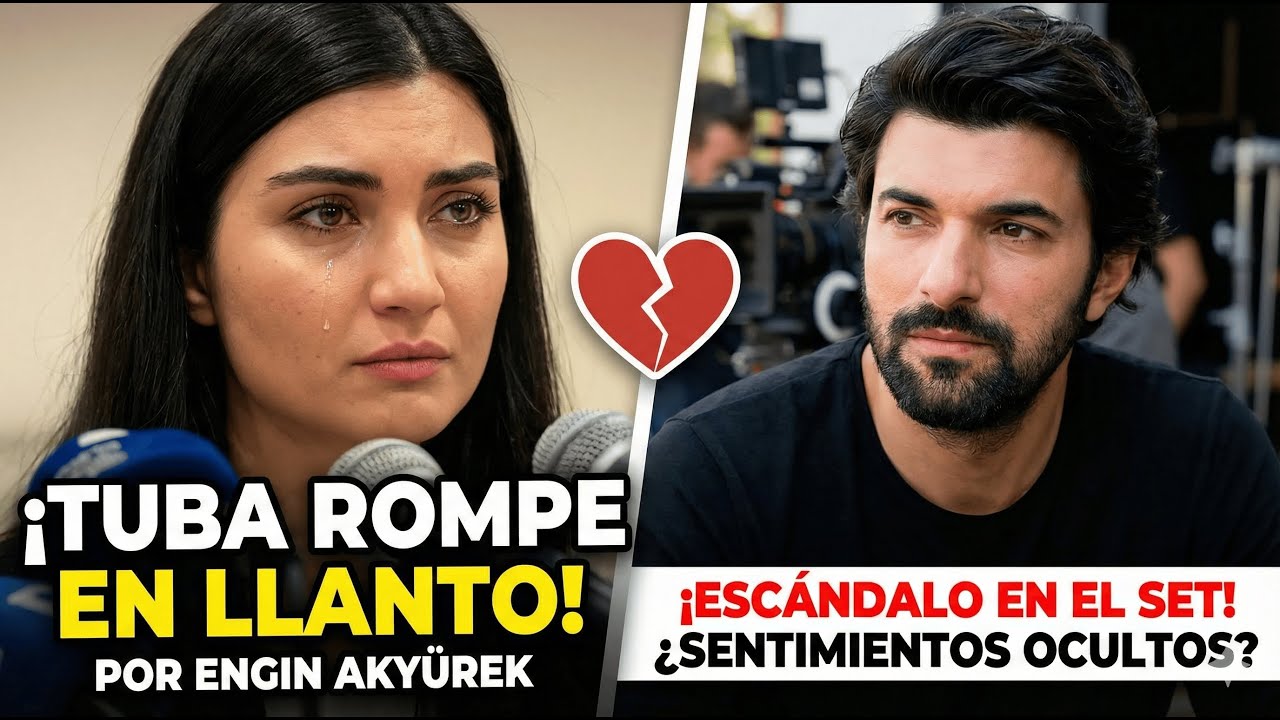 ¡La reacción de Tuba Büyüküstün al escuchar el nombre de Engin Akyürek en el set causó un gran revue