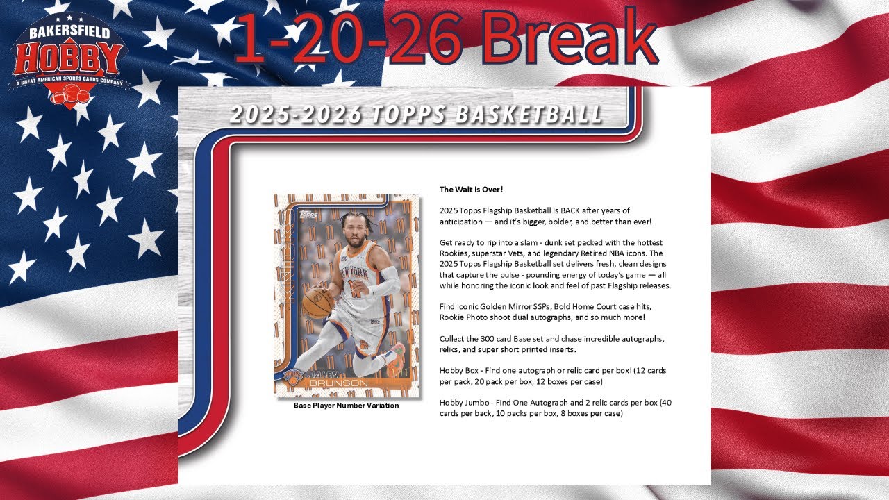 1-20-2026 2025/26 Topps NBA Jumbo Break #208