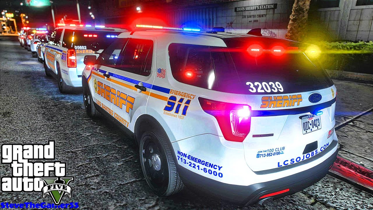 GTA 5 Sheriff in the City Patrol|| GTA 5 Mod Lspdfr|| #lspdfr #stevethegamer55