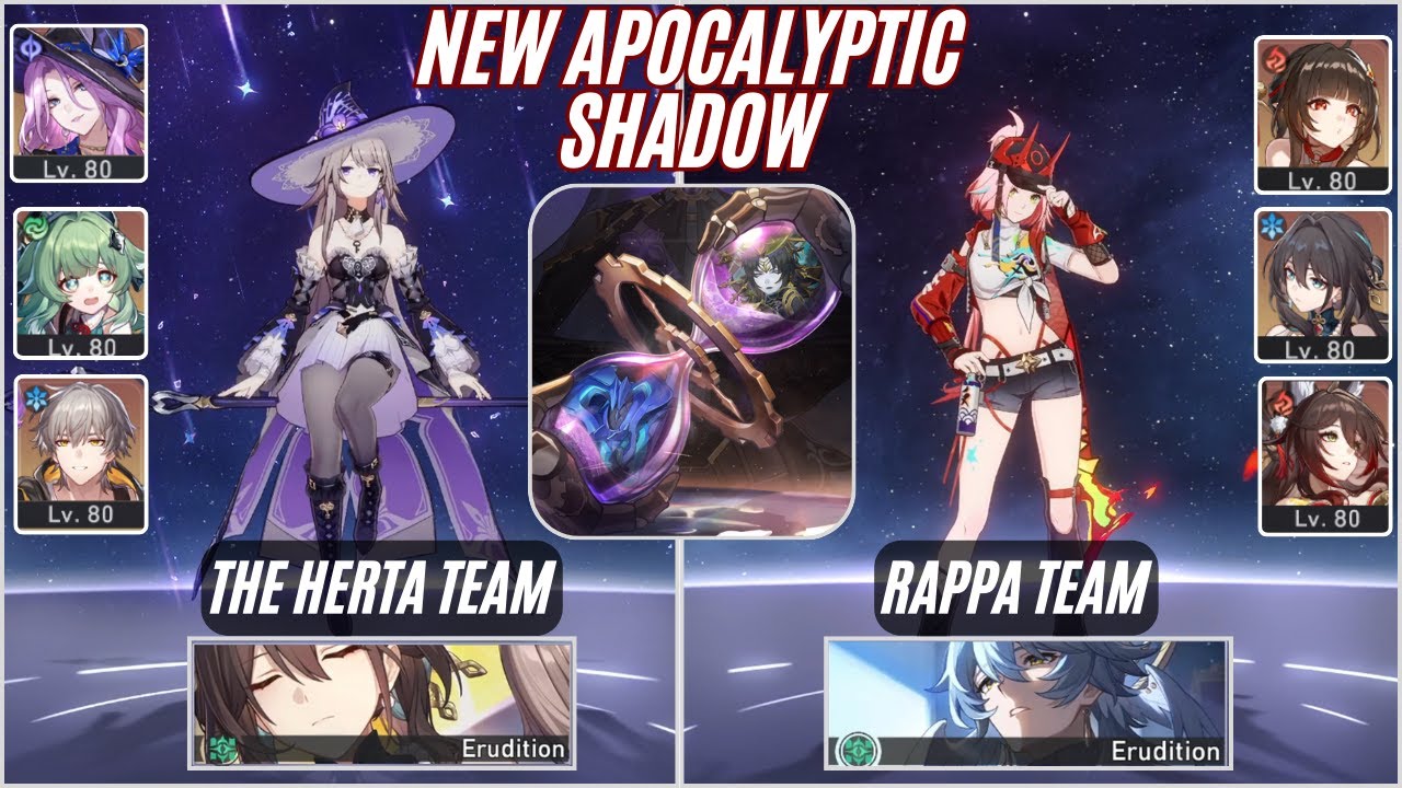 New Apocalyptic Shadow With The Herta E0 & Rappa E0 | Stage 4 (3 Stars) | Honkai Star Rail