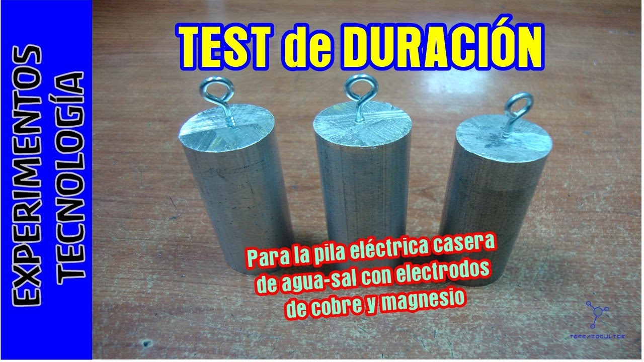 Test de duración de la pila de cobre y magnesio version 2.0
