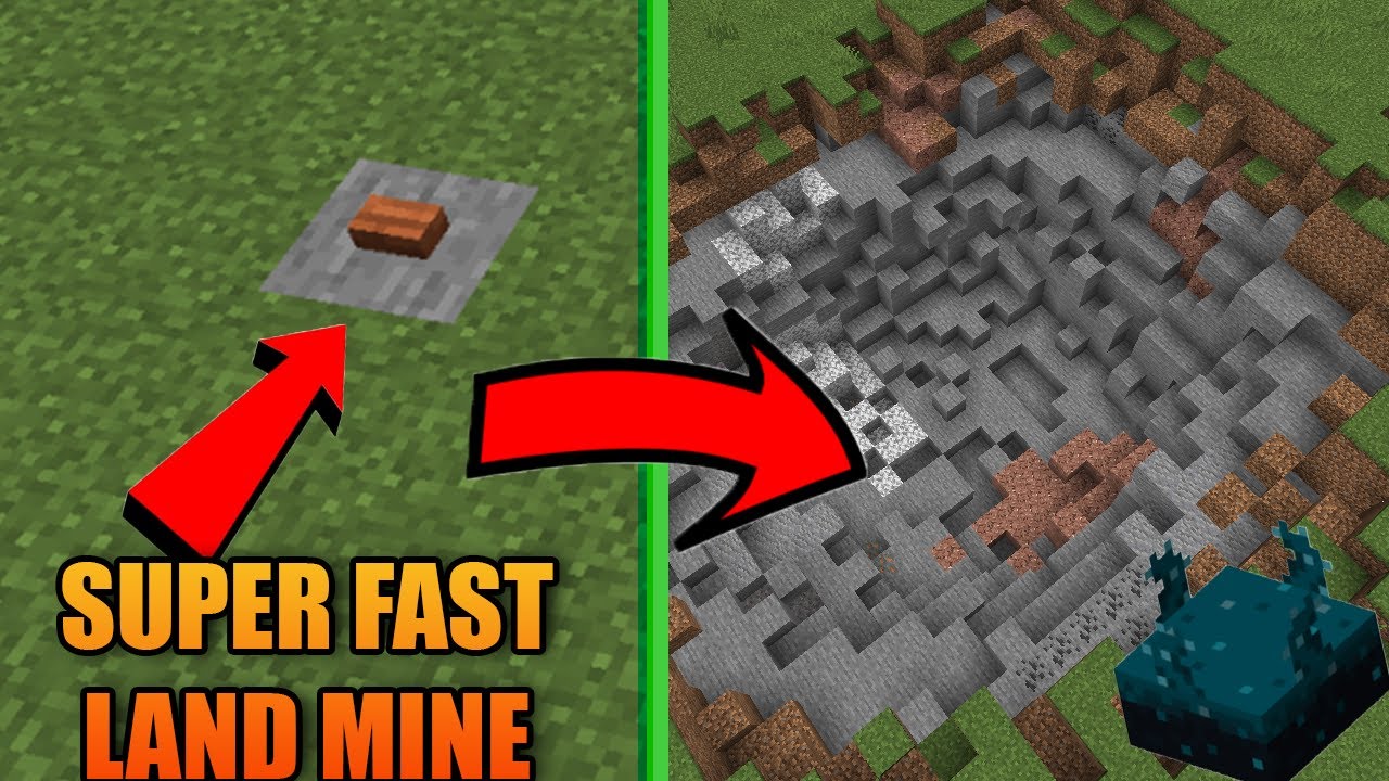 How to Make a SCULK SENSOR LAND MINE! (REALLY FAST)