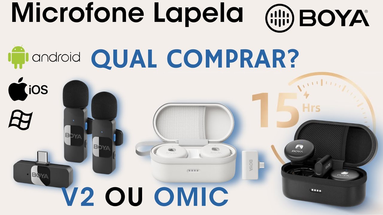 BOYA OMIC  VS BOYA BY-V20 (BY-V2) Qual comprar?
