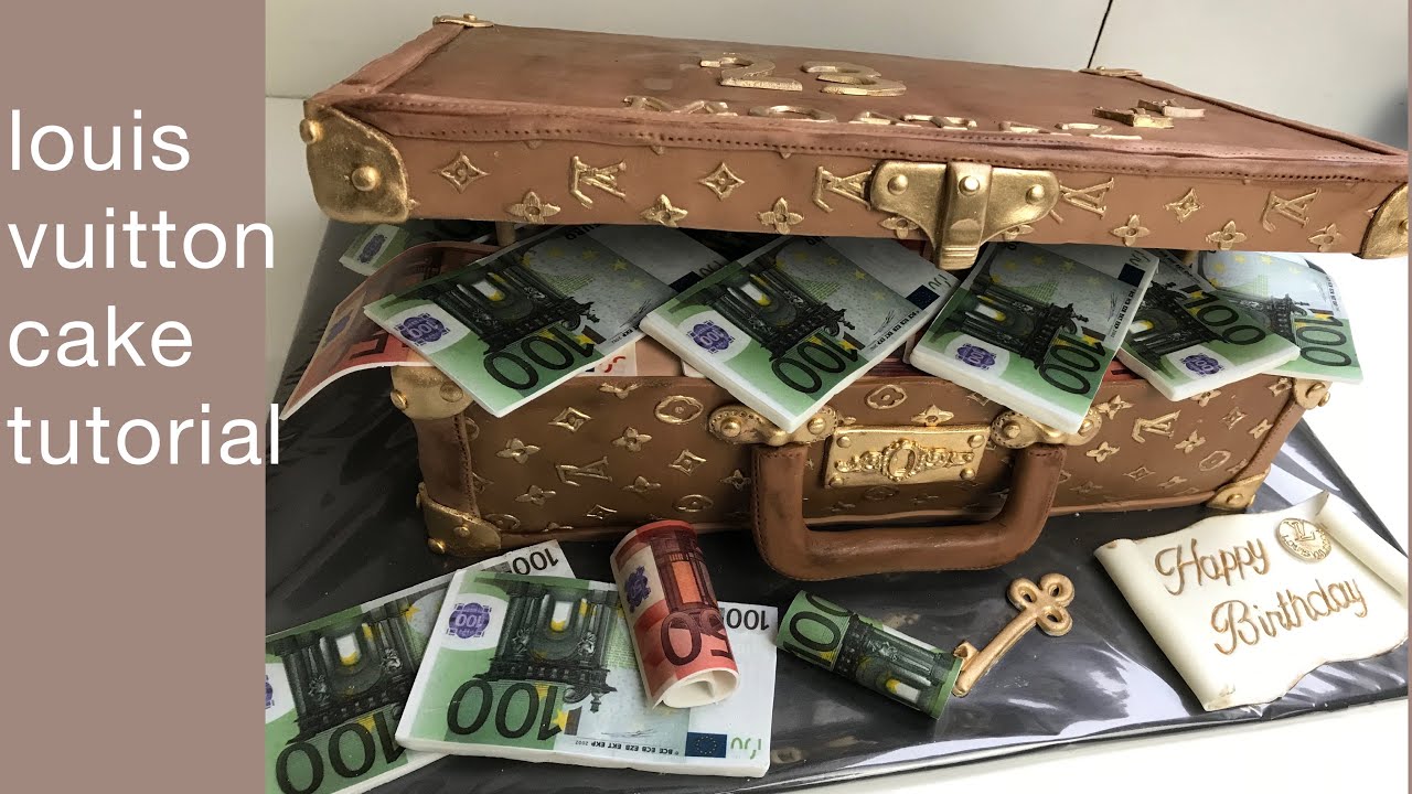 louis vuitton cake tutorial/Louis Vuitton Briefcase Cake Tutorial