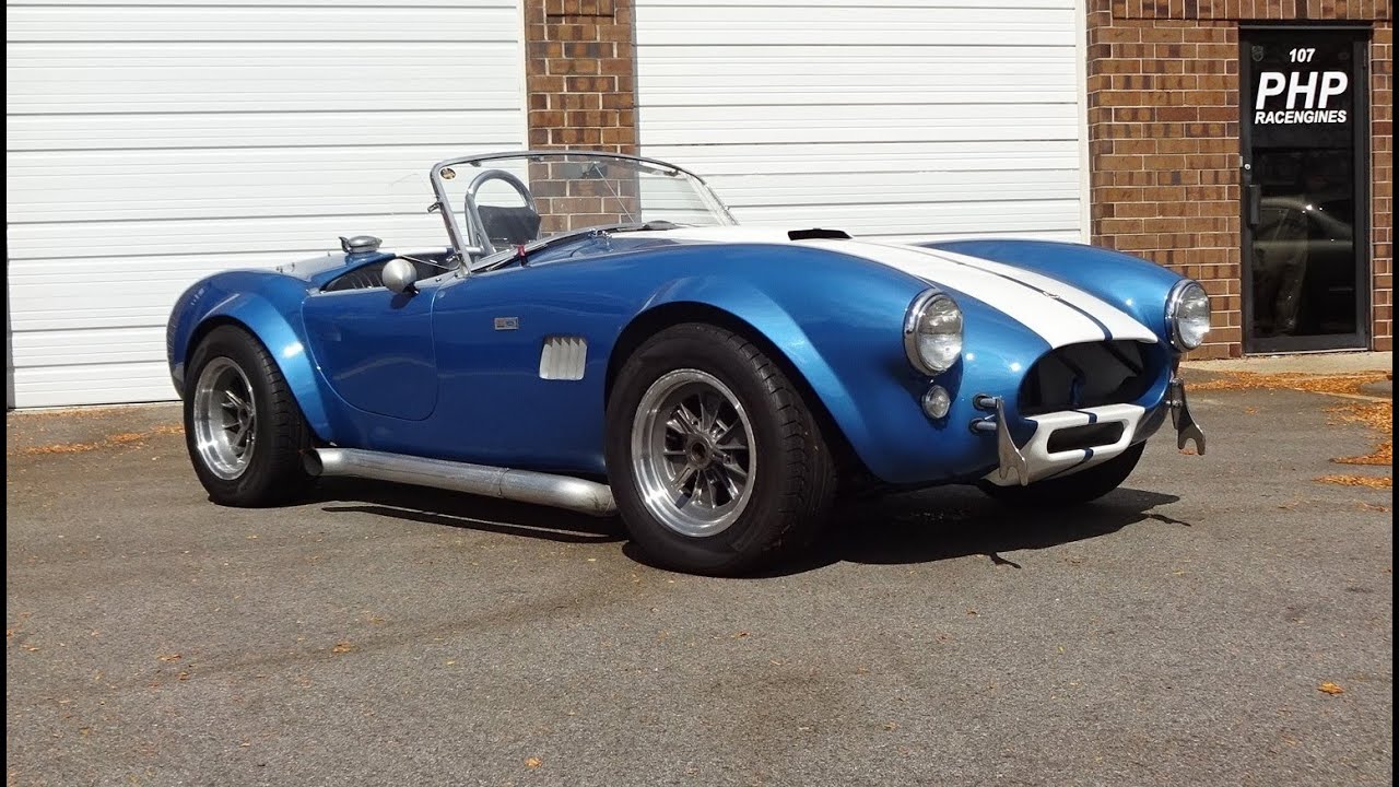 1964 Shelby AC Cobra in Blue & 289 Engine Sound OF A REAL ONE on My Car Story with Lou Costabile