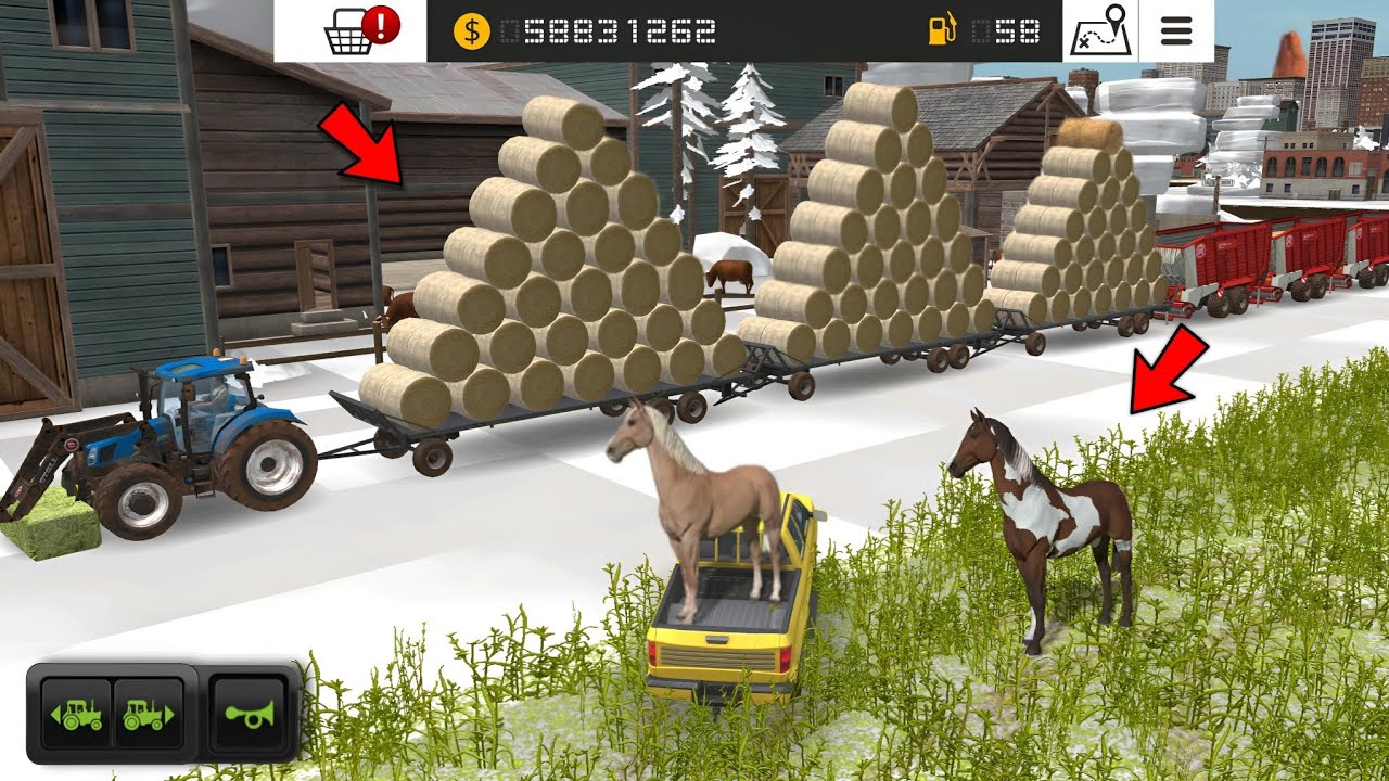 Зимний сезон в FS 18 | Доставка неограниченного количества круглых тюков соломы в FS 18 | Многопо...
