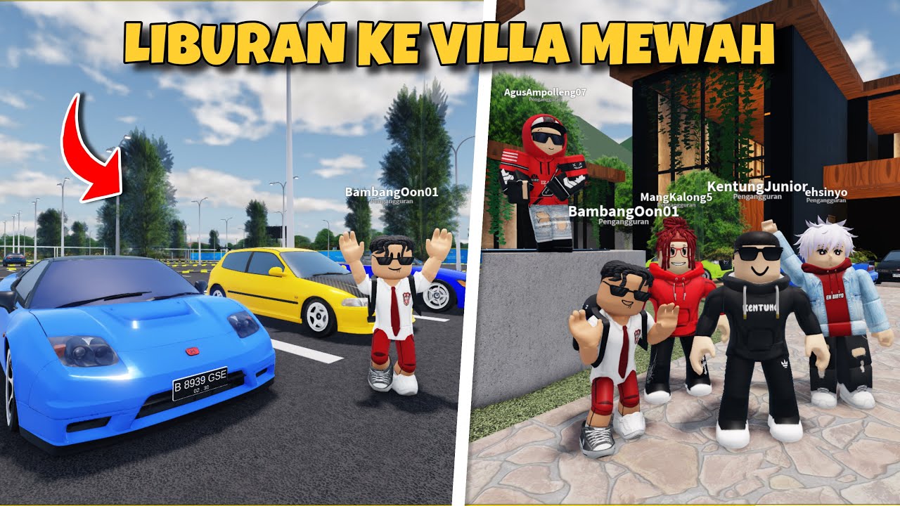 BAMBANG CARMEET RAMAI-RAMAI KE PUNCAK BANDUNG SERU DI CDID ROBLOX INDONESIA