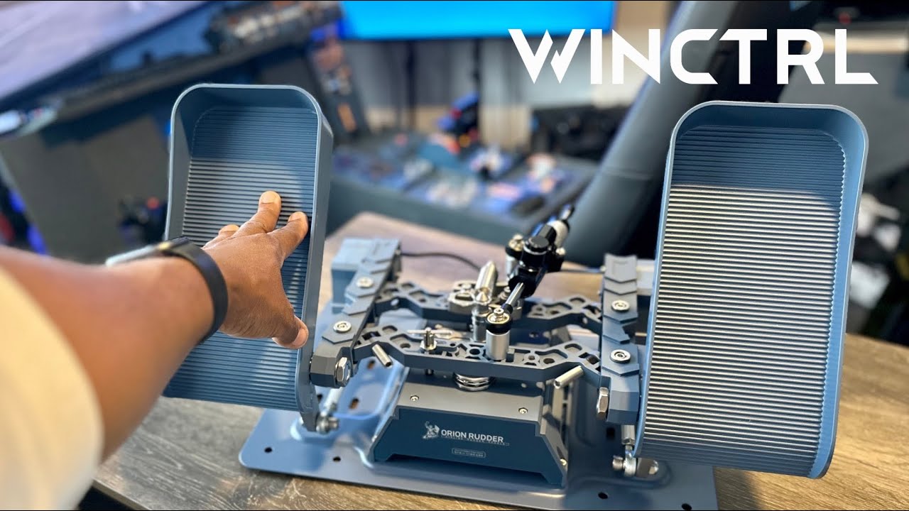 Full Size Airbus Rudder Pedals Setup and Test | WINCTRL Orion 32 (Airline Edition)