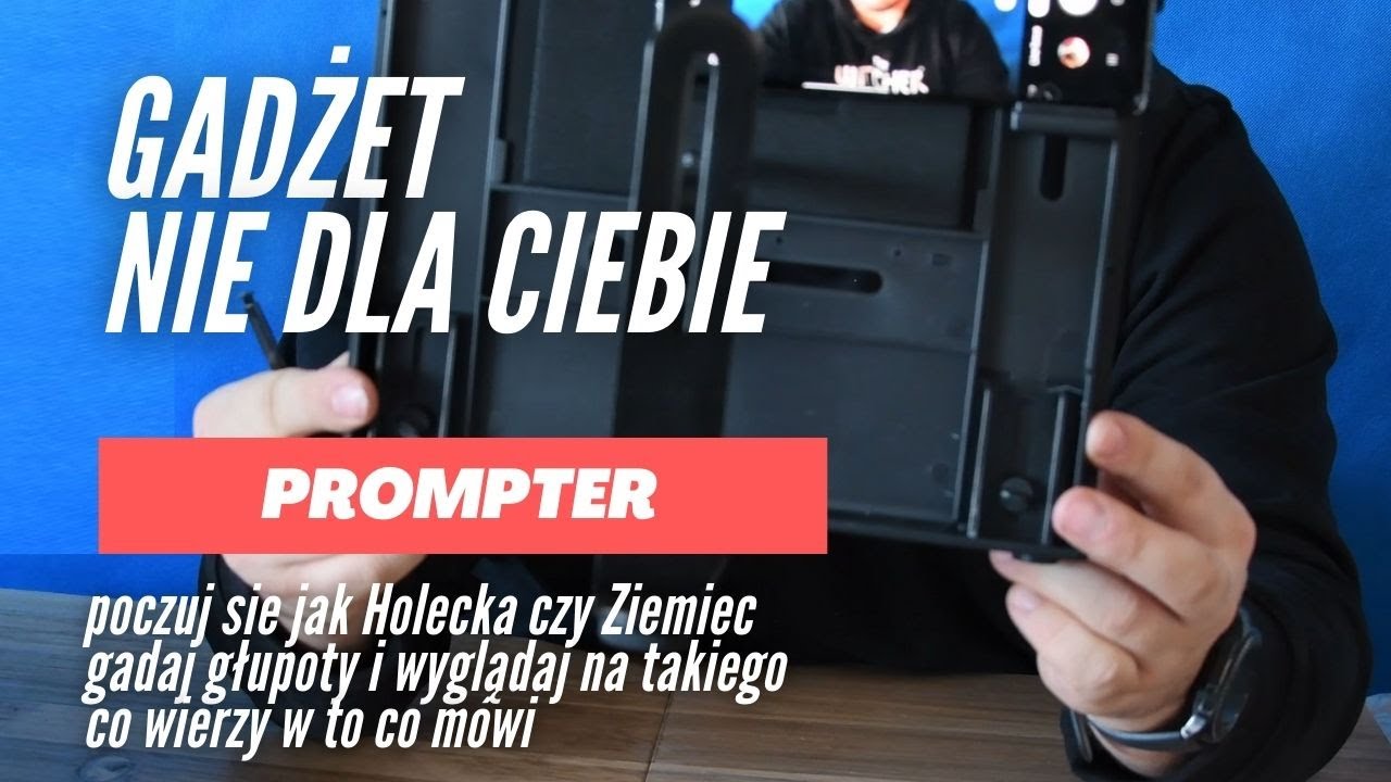 Prompter czyli jak wyglądać na kogoś kto wierzy w co mówi. Jak kręcić filmy na Youtube telepropmter