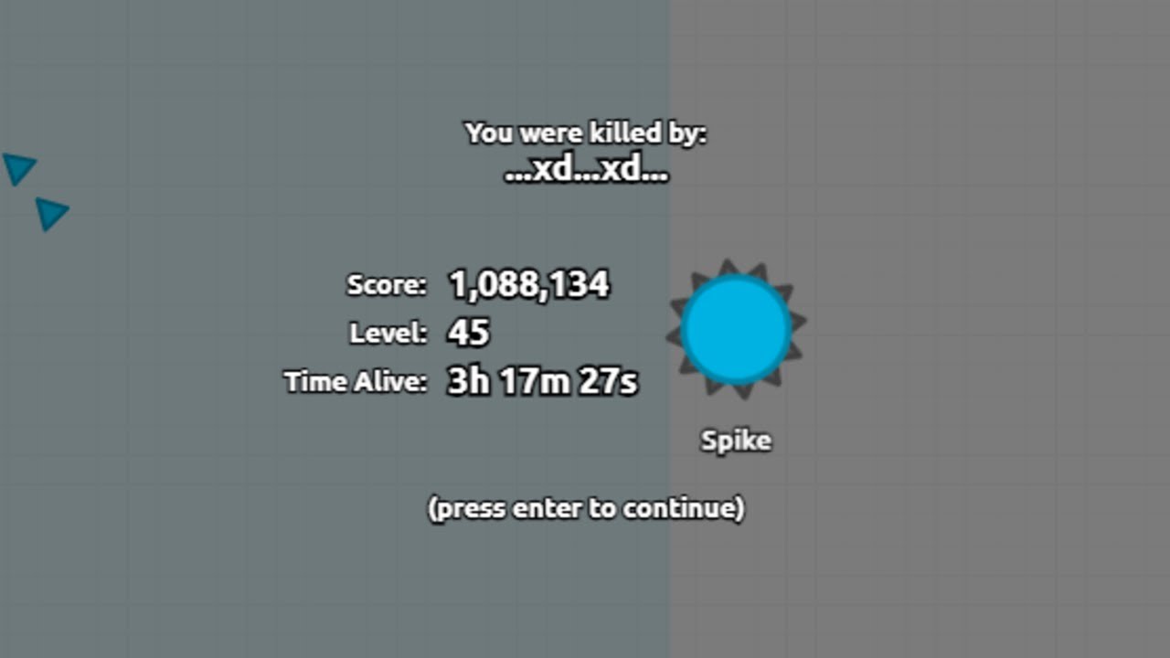 Diep.io 1.08 million score spike in 2TDM