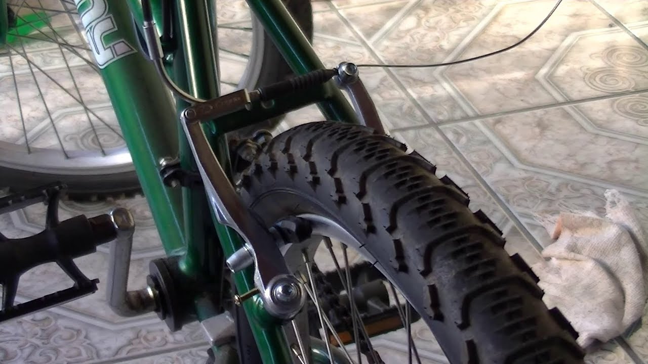 Bicicletas - Instalação completa de freio V-Brake.