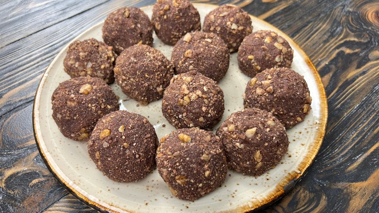 ШОКОЛАДНІ тістечка БЕЗ випікання😋 Найсмачніше шоколадне печиво🥰 Швидкий, легкий десерт від Глінської