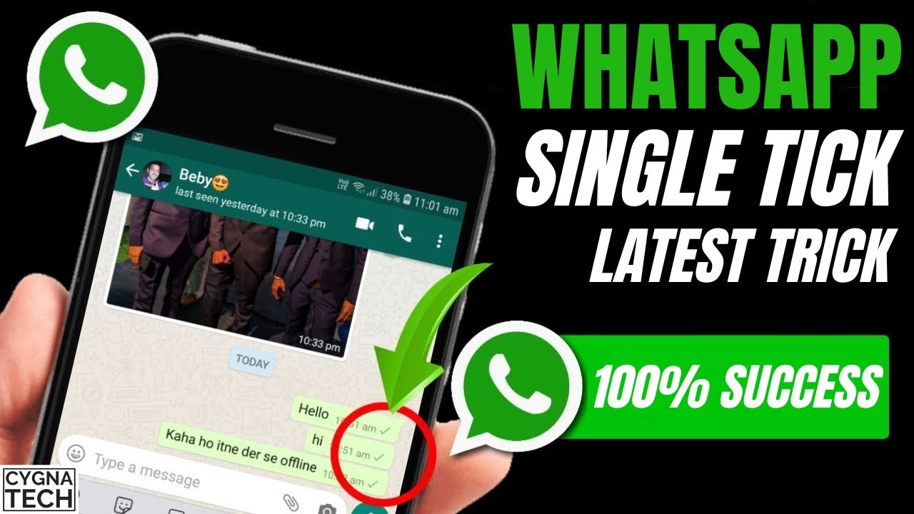 Как включить одинарный галочку в WhatsApp | Отображение одинарного галочки для сообщений WhatsApp...