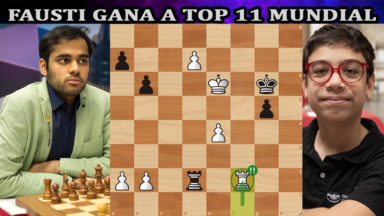 FAUSTI GANA A #11 MUNDIAL Faustino Oro vs Arjun Erigaisi Bullet Brawl