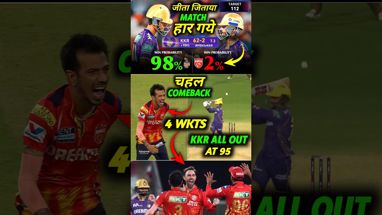 KKR vs PBKS 🥶 MATCH के TOP 5 MOMENTS
