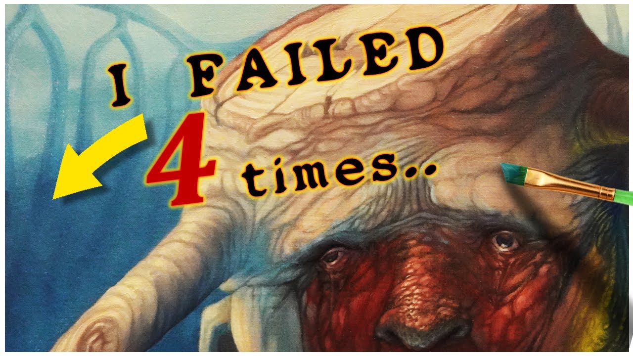 Struggling is LEARNING- Painting a character and BACKGROUND