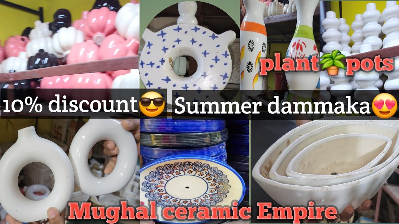 SUMMER OFFERS 40rs onwards🥳Mughal Ceramic Planters&Vases"Elegant Twist puliyanthoppu
