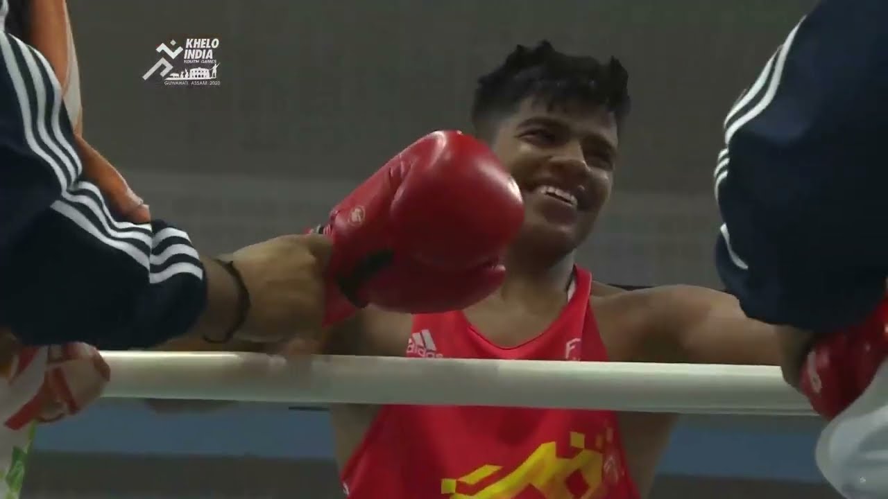 U17 Boys 60Kg Boxing Final - Vanshaj (Haryana) Vs Vishal (Haryana) | Khelo India Youth Games 2020