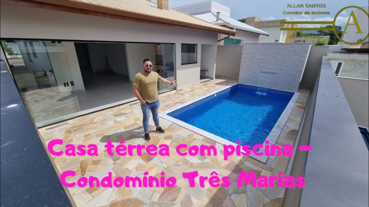 Oportunidade no Condomínio Três Marias Casa térrea novíssima Suítes Piscina Varanda gourmet Peruíbe