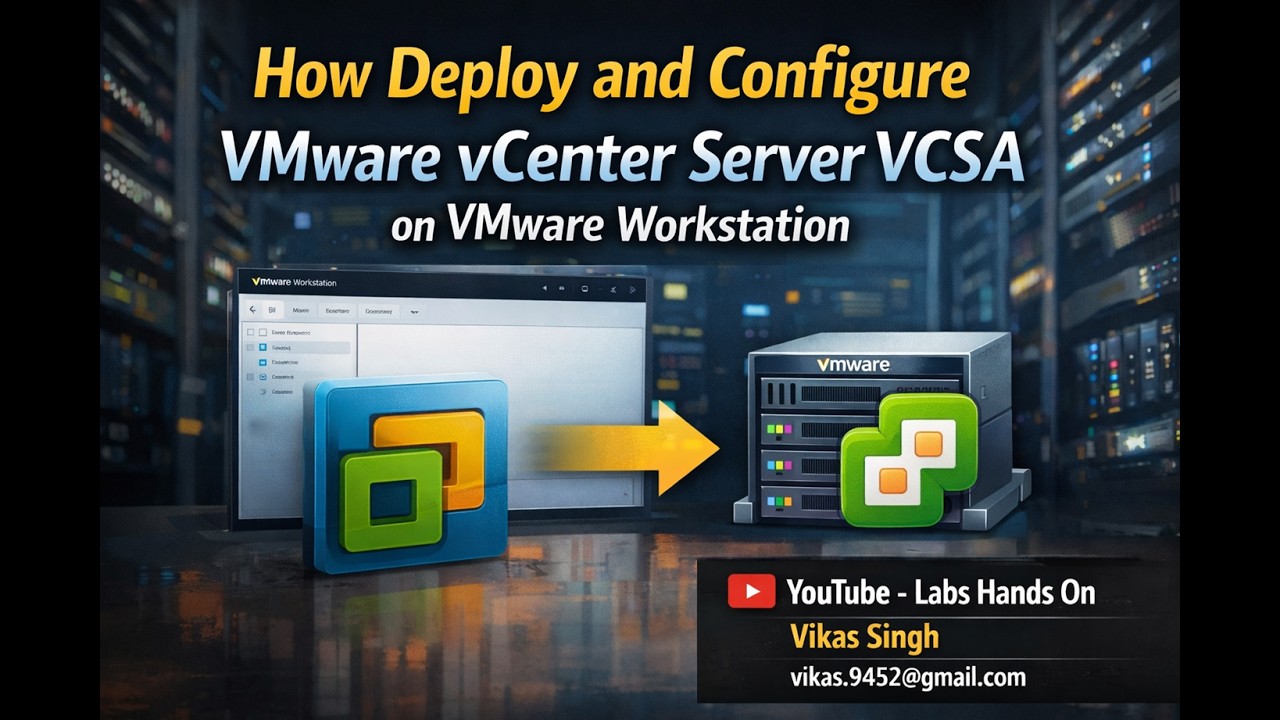 Развертывание VMware vCenter Server Appliance (VCSA) на VMware Workstation | Полная настройка тес...