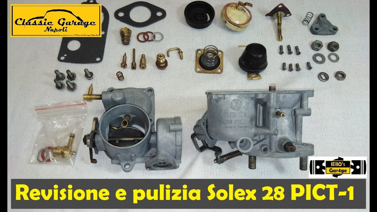 Volkswagen Maggiolino 1200 - Revisione e pulizia del carburatore Solex 28 pict 1