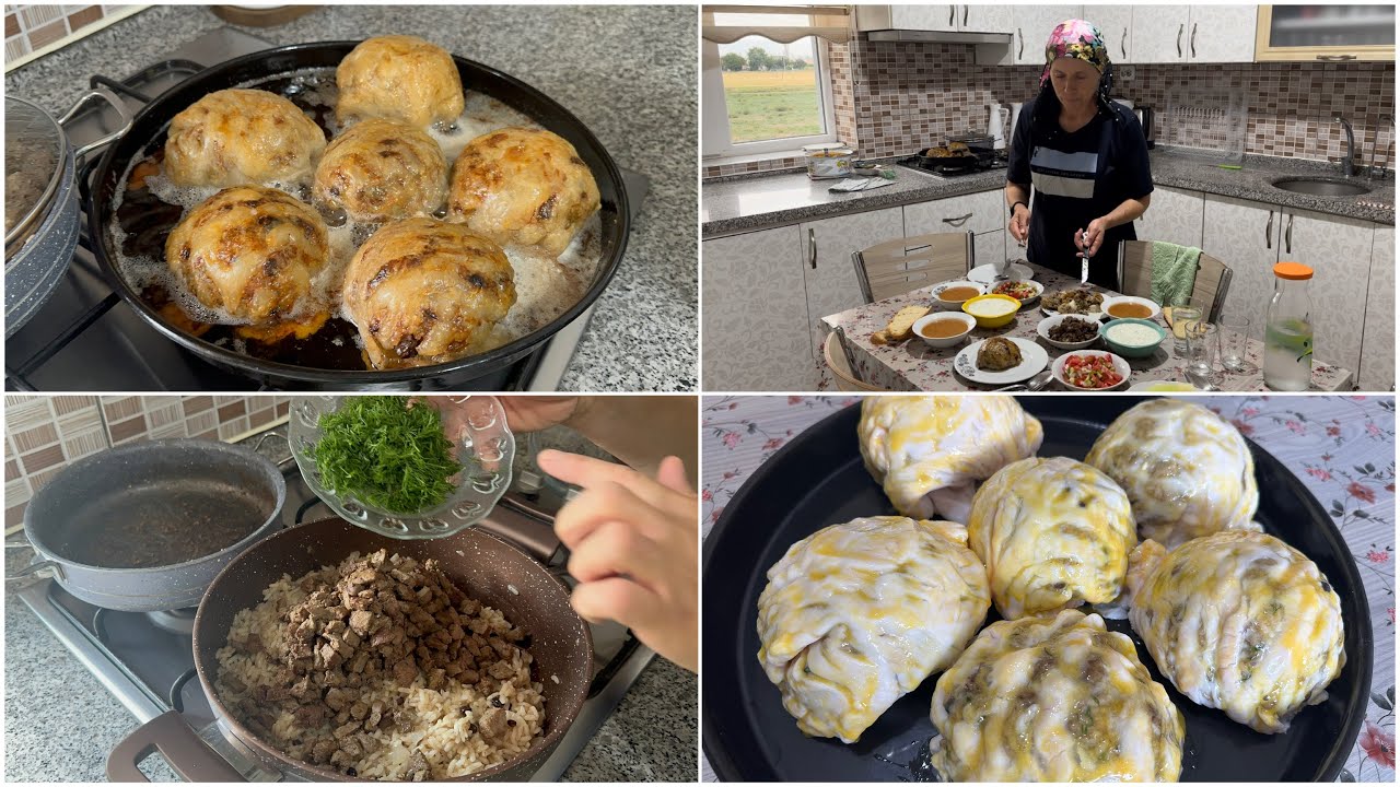 UZUN BİR ARADAN SONRA KUZU GÖMLEK SARMA YAPTIM❗️İÇ PİLAV NASIL HAZIRLANIR
