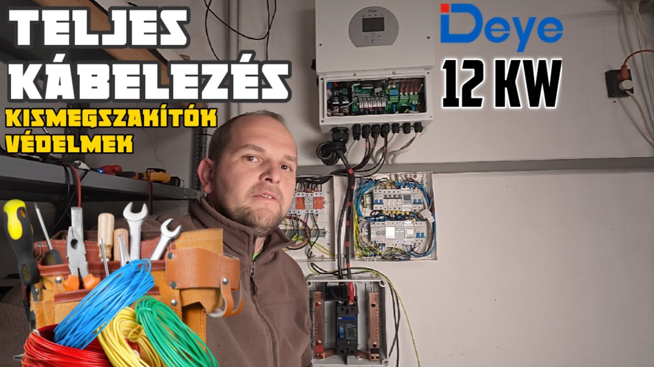 Szereld magad napelem 2. rész - Deye Inverter felszerelése és kábelezés
