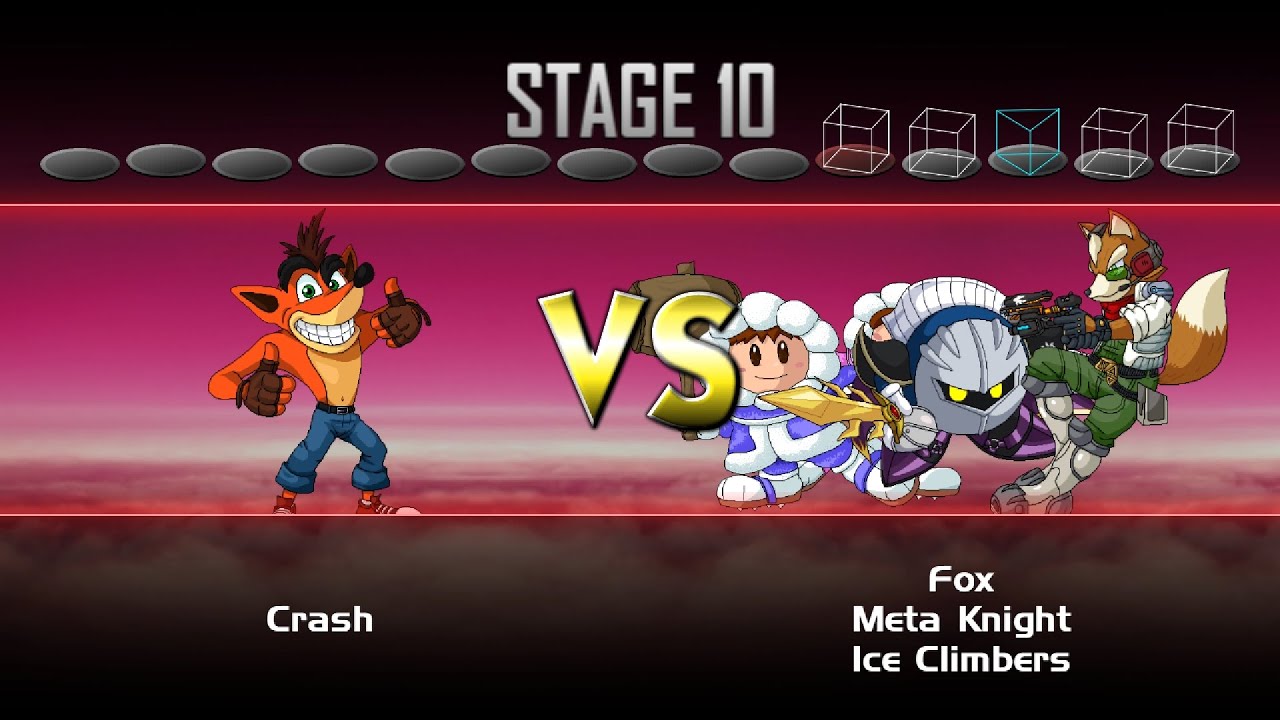 Smash Bros Crusade 0.9.4a - Crash Classic Very Hard No Deaths!