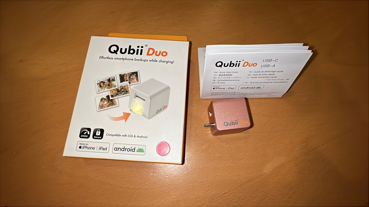 MAKTAR MFi-сертифицированный Qubii Duo USB-C Auto Photo Storage для iPhone Backup Бесплатное прил...