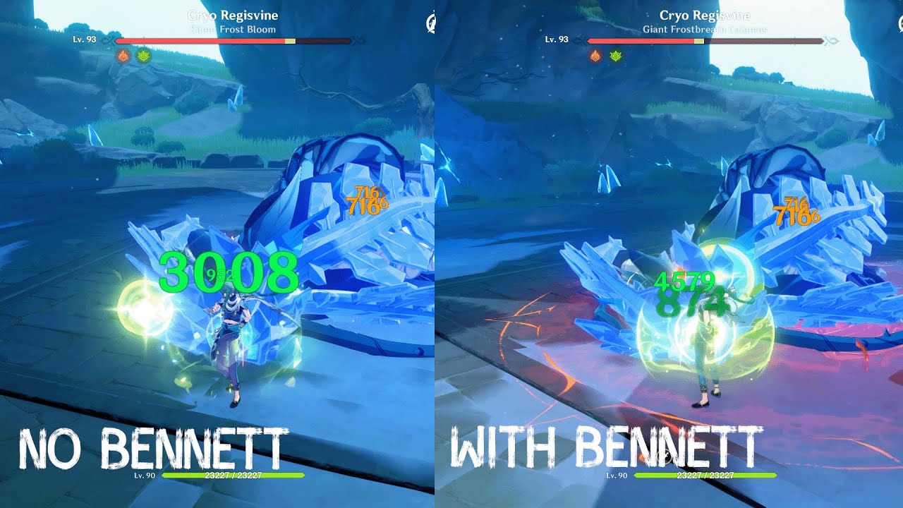 How Much Does Bennett Buff Baizhu? || Genshin Impact