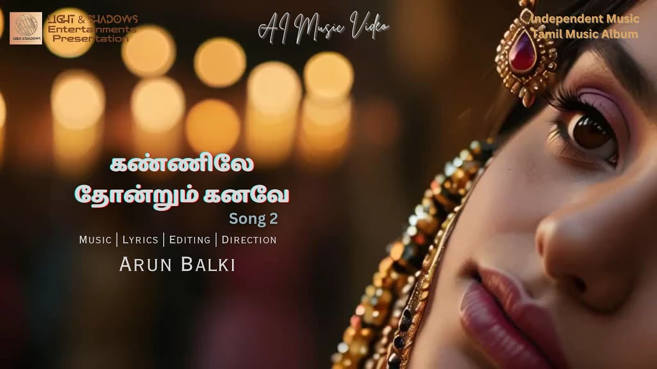 கண்ணிலே தோன்றும் கனவே | AI Music Video | Written & Created #arun_balki | #tamilalbumsong | #tamilai