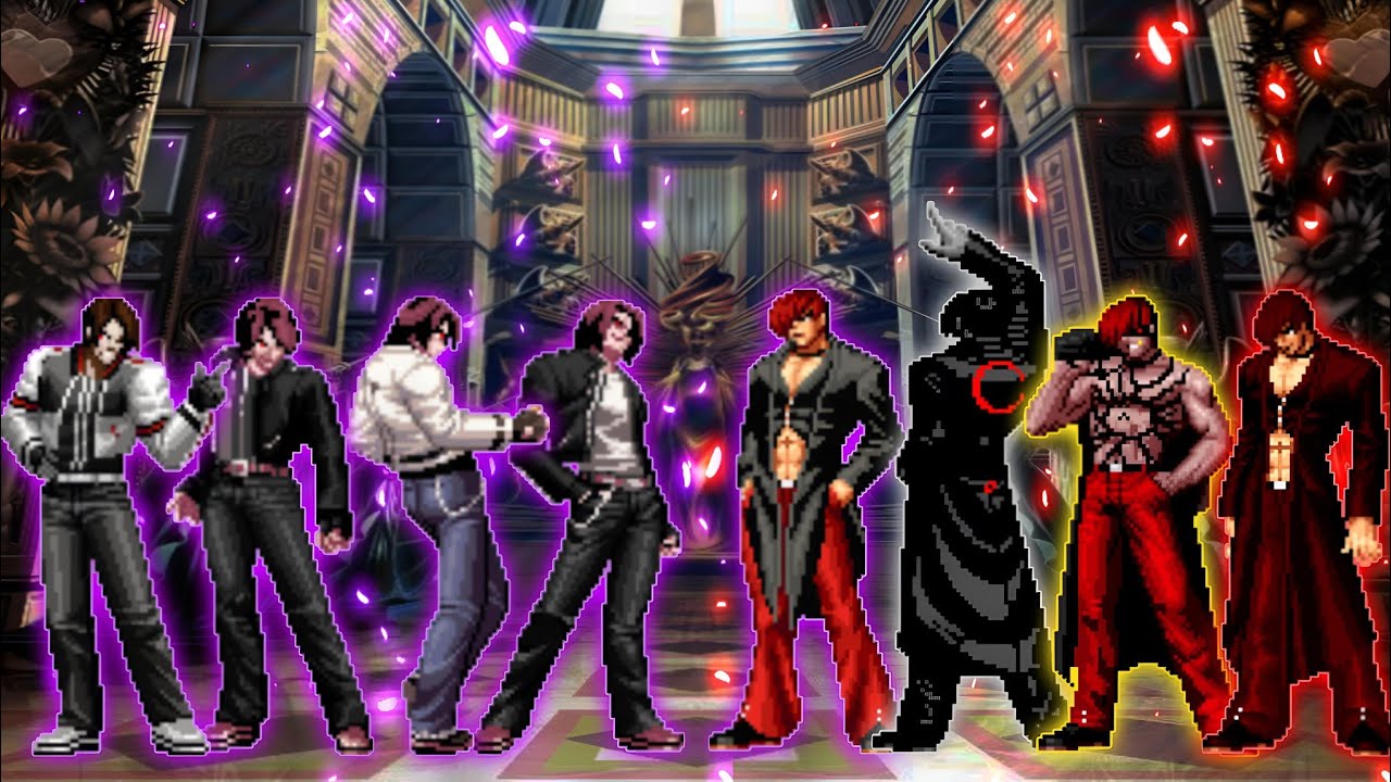 [KOF Mugen] Orochi Kyo Team VS. Another Iori Team