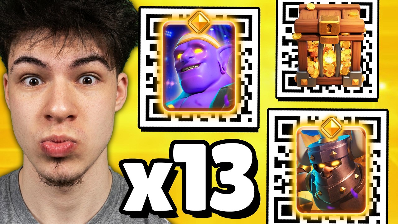 ALL 13 WORKING QR CODE REWARDS! (May 2026) - Clash Royale