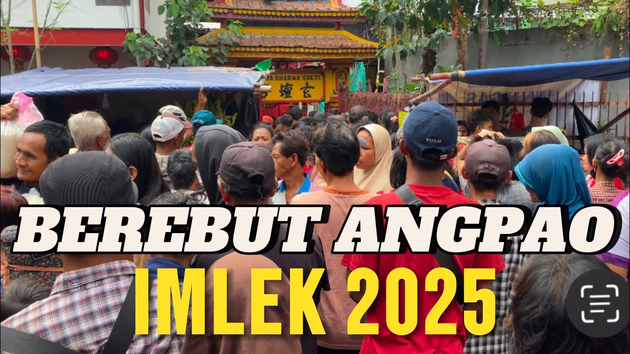 Ratusan Warga Kurang Mampu Berebut Mendapatkan Angpao Imlek 2025 #glodok #petaksembilan
