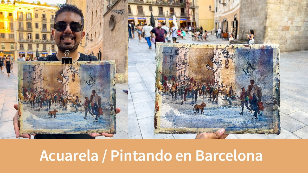 Acuarela / Pintando en Barcelona