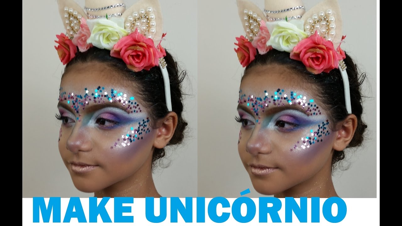Maquiagem de Unicórnio Infantil para Carnaval Isabela Vaidosa - Studio Vaidosas