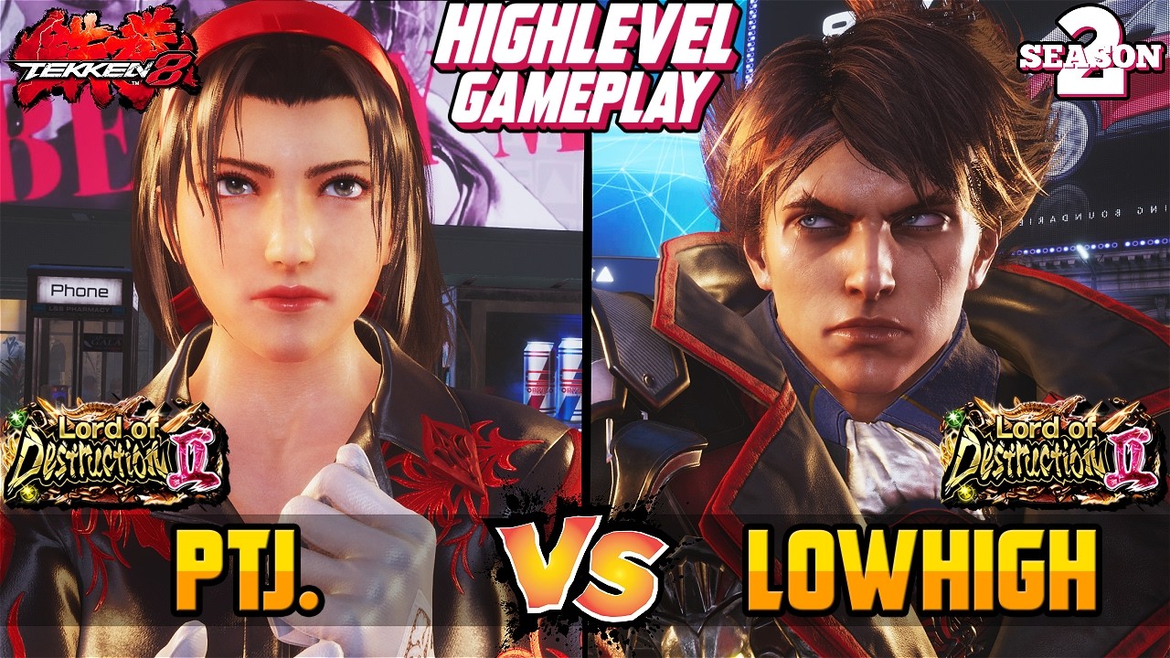 T8 – PTJ (Jun Kazama) vs LOWHIGH (Lars) – Tekken 8 High Level Gameplay