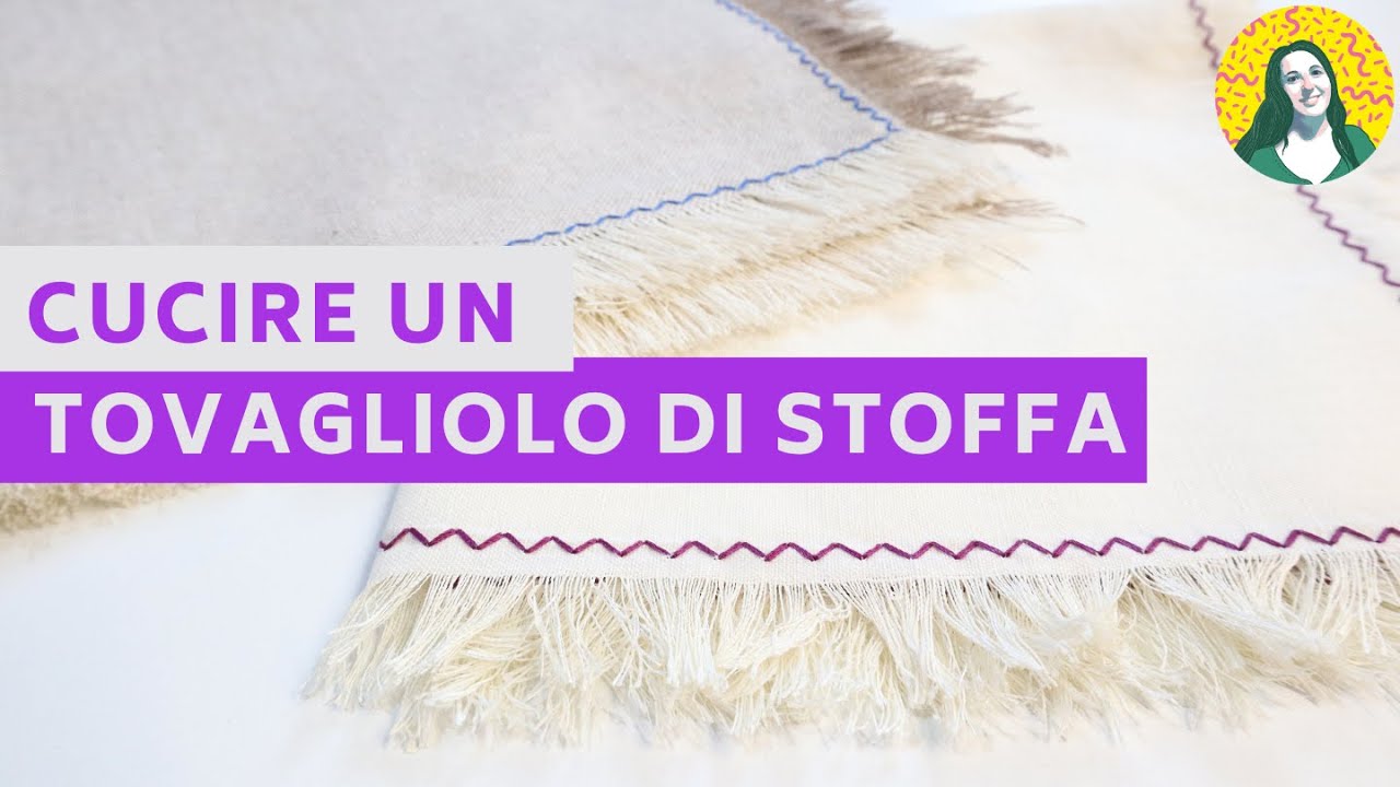 Come cucire tovagliolo di stoffa | Tutorial cucito facilissimo #cucito