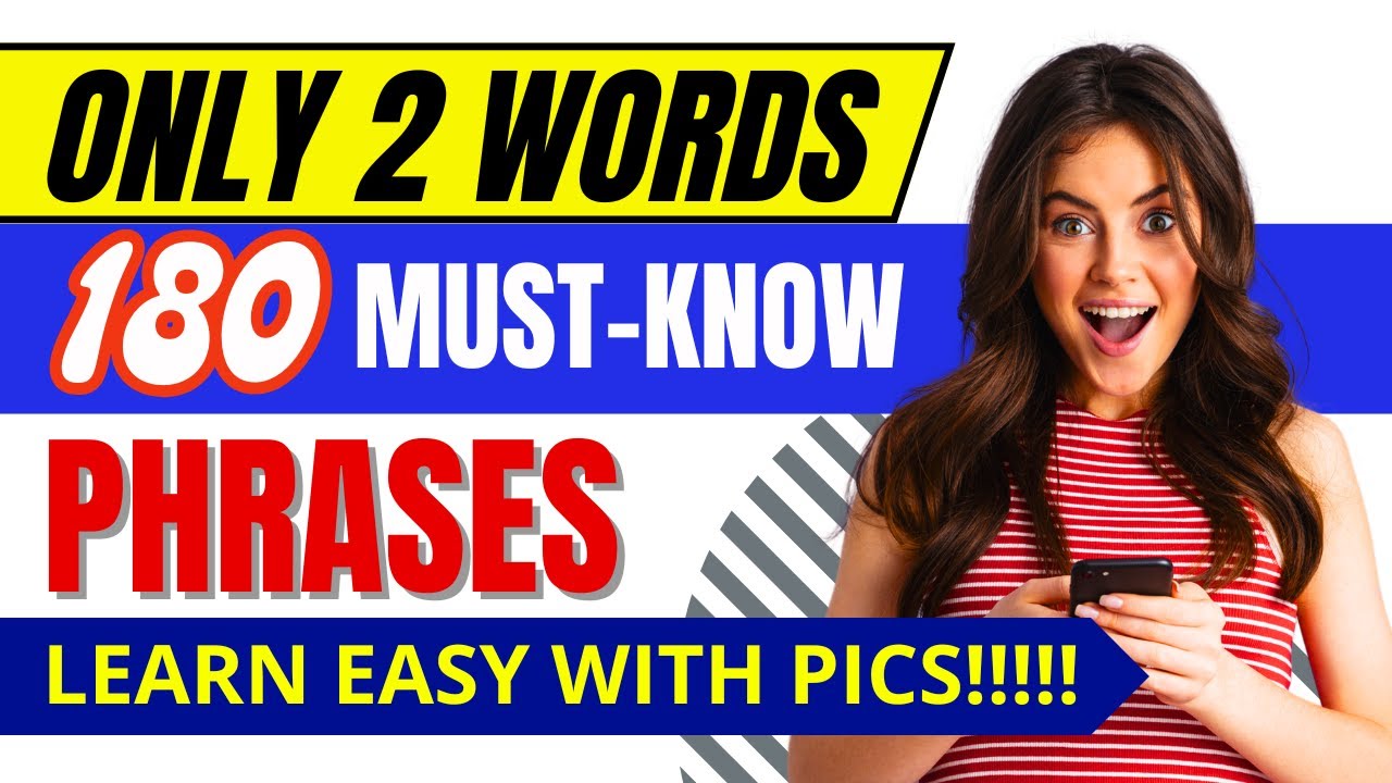 180 Must-Know English Phrases with Pictures! Speak Fluent English Naturally